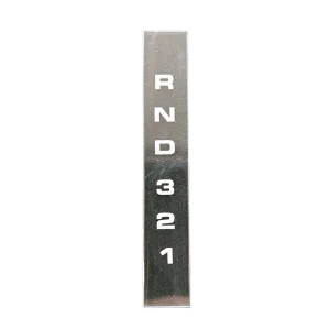 Gear Indicator Ident Plate
